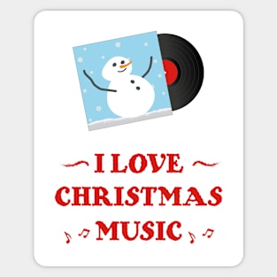 Xmas Music Vinyl | Gift Ideas | Snowman Christmas Sticker